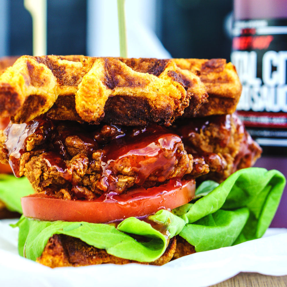 Fried Chicken & Waffle Sandwich